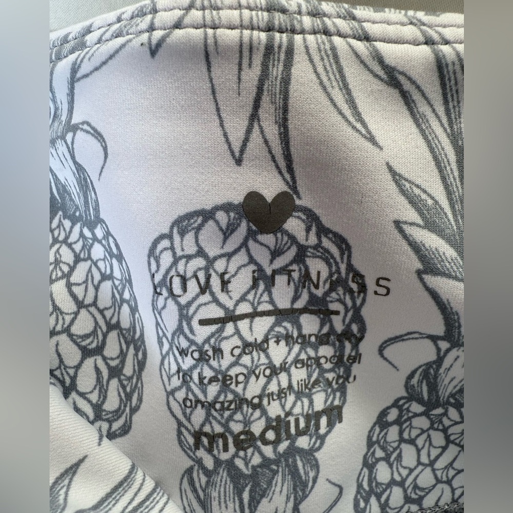 Pineapple Pattern Leggings Women’s Size Medium - Picture 4 of 6